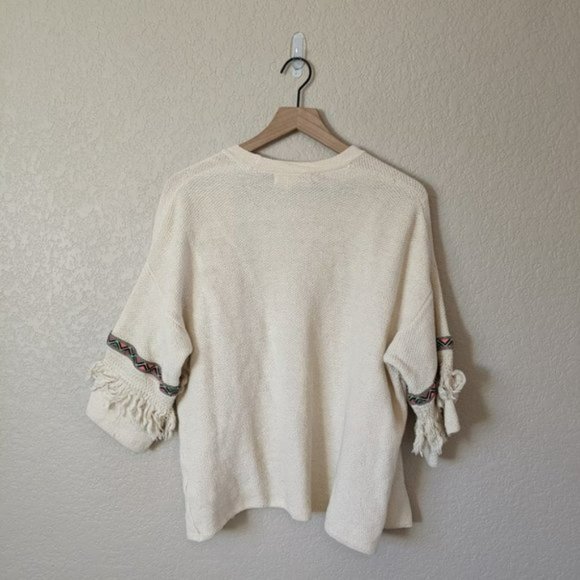 H&M Light Beige Cardigan with Fringes - Picture 4 of 5